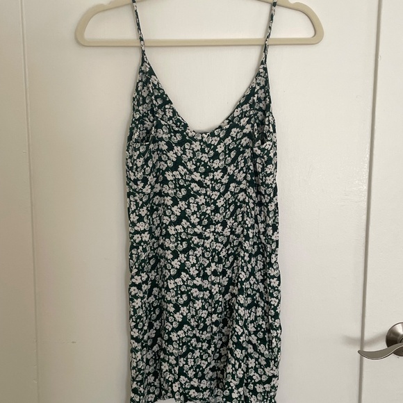 Reformation Marlowe Slip Mini Dress Green Floral - Picture 9 of 9